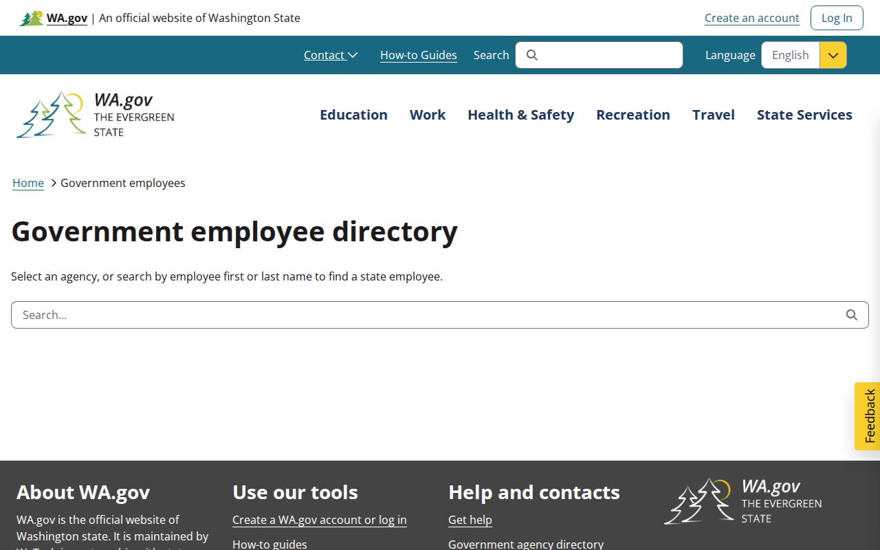 Mill Creek people directories Washington state employee contacts
