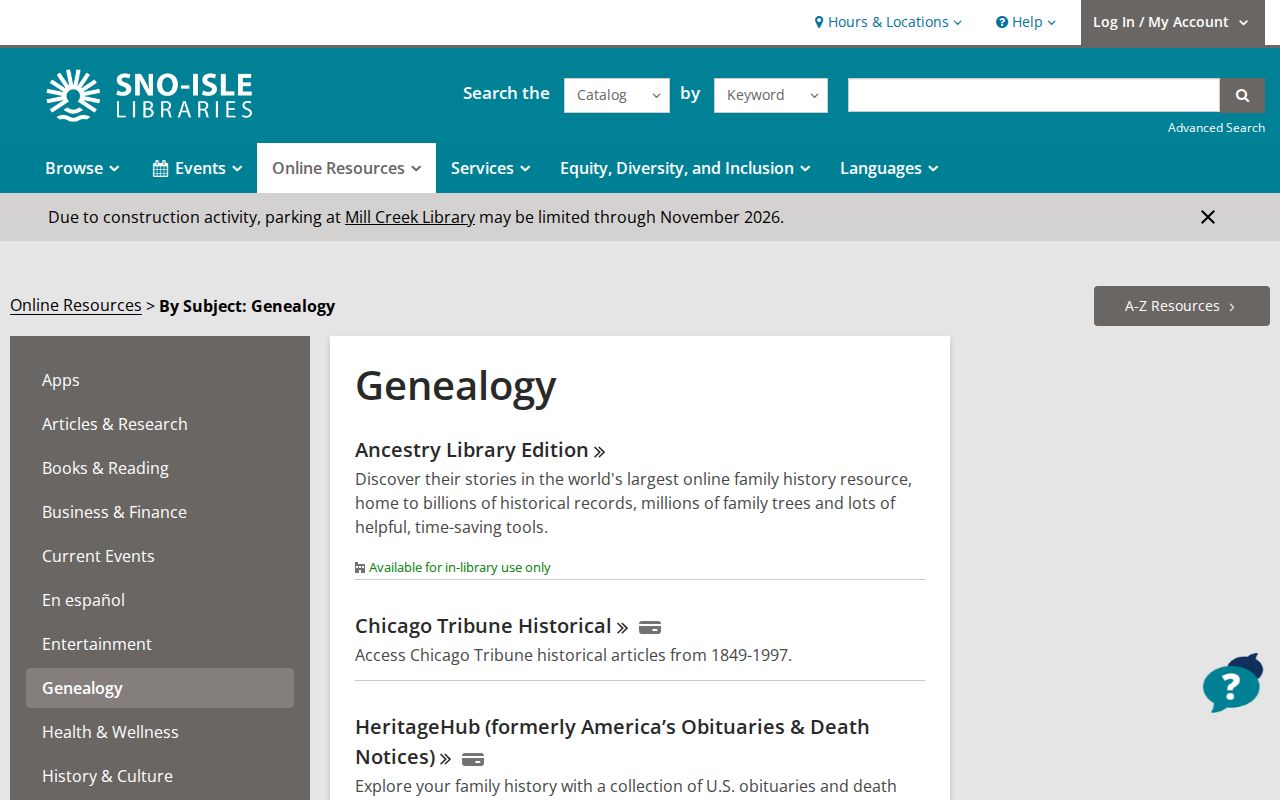 Mill Creek people directories Sno-Isle genealogy resources